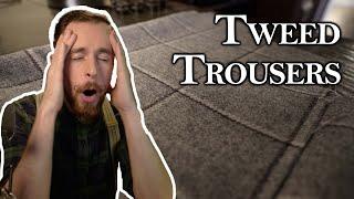  Tweed trousers in ONE day - sewing proper pants fast