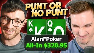 AlanFPoker Defends TORCHING MONEY with Mass Data Analysis?! | Punt or No Punt?! with @alanfpoker