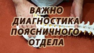 ОБЯЗАТЕЛЬНАЯ ДИАГНОСТИКА ПОЯСНИЧНОГО ОТДЕЛА ПЕРЕД МАНУАЛЬНЫМ МАССАЖЕМ. ОБУЧЕНИЕ КОСТОПРАВСТВУ