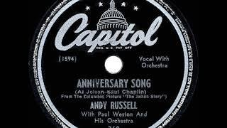1947 HITS ARCHIVE: Anniversary Song - Andy Russell