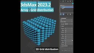 #3dsMax 2023.2 - Grid distribution