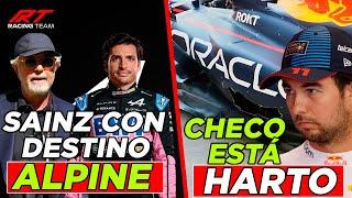  ¡NOTICIAS F1! CHECO ESTÁ HARTO del RB20 y ALZA la VOZ  EFECTO BRIATORE  SAINZ con DESTINO ALPINE