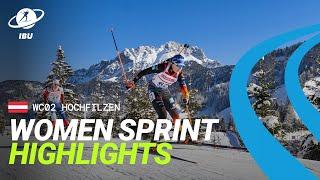 World Cup 24/25 Hochfilzen: Women Sprint Highlights