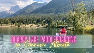 QUARRY LAKE PADDLEBOARDING IN CANMORE, ALBERTA