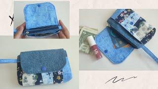 Scraps and Upcycled Old Jeans make a wonderful combination