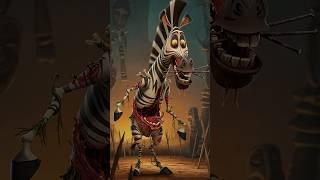 Horror Version of Madagascar 2! Alex, Marty, Melman & Gloria as Wild Jungle Nightmares!  #shorts