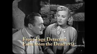 Front Page Detective. Echo from the Dead 1951. Dumont Network