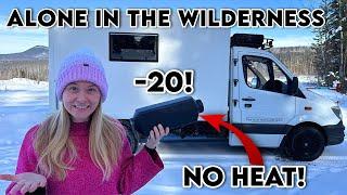 NOT The Place For A BROKEN Diesel Heater: The Middle Of Winter In The Rocky Mountain Wilderness!