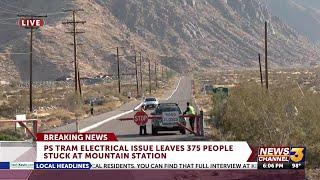 375 people were temporarily stuck at Palm Springs Tramway mountain station after electrical ...