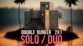 The Solitary | Solo/Duo DOUBLE BUNKER Base Design Rust