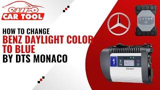 How to Change Mercedes Daylight Color to Blue by DTS Monaco | EUROCARTOOL.COM