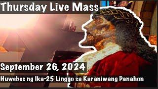 Quiapo Church Live Mass Today September 26, 2024 Thursday