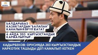 Кадырбеков: Орусияда 203 кыргызстандык наркотик ташыды деп камалып кеткен