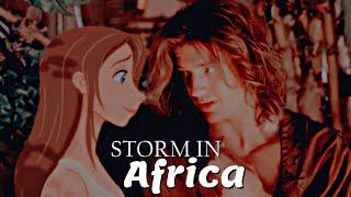 Jane x George || storm in Africa