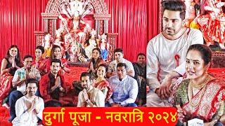 Arjun Bijlani and Other Celebs At Goregaon Durga Puja 2024 - Navaratri 2024