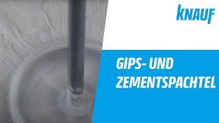 Knauf Gipsspachtel und Zementspachtel - Anrühren und Verarbeitung