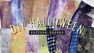 Easy DIY Halloween Pattern Papers | Craft With Journaling Tale!