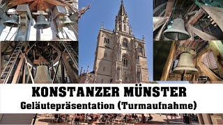 KONSTANZ (D), Münster Unserer Lieben Frau, Geläutepräsentation (Turmaufnahme)