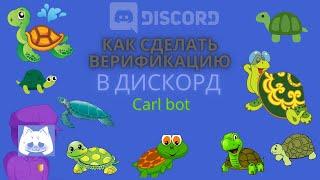 Как сделать верификацию в Discord с помощью Carl bot