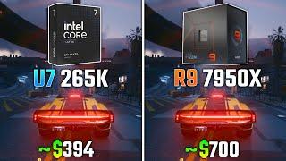 INTEL ULTRA 7 265K vs RYZEN 9 7950X | Test in 6 Games