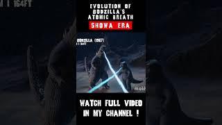 Evolution of Godzilla's atomic breath I SHOWA ERA 04  #atomicbreath  #showa  #godzilla