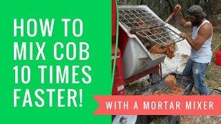 Mixing Cob With A Mortar Mixer - GoPro