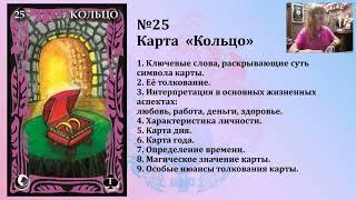 Значение карты Кольцо. Авторский оракул ленорман "Ключ в Храм души".