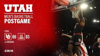 Utah Basketball: 66 - Arizona: 83 | Postgame Press Conference