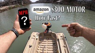 How Fast is a $300 AMAZON Outboard Motor? Surprising!!