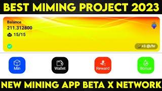 New mining Project BETA X Network 2023 @mobile_mining