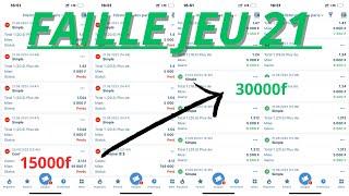 #1xbet Comment Gagner 15000f par Heure Sur 1xbet Grace a cette faille Au Jeu 21 Incroyable 