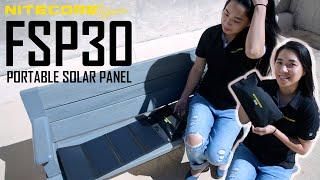 Nitecore FSP30 30W Foldable Solar Panel - Portable, EDC (Kelly not included)