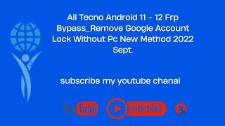 All Tecno Infinix Android 11 - 12 Frp Bypass without pc