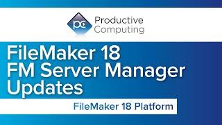 FM Server Manager (Free Sample File) for the FileMaker Server Admin API