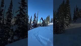 Brutal double backflip tip catch #skiing #crash