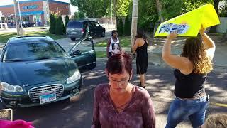 Tempers flare during march for missing Peoria woman Alexis Scott