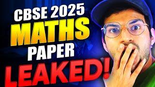 MATHS PAPER LEAKED || Class 10 CBSE 2025 Science Paper Leak