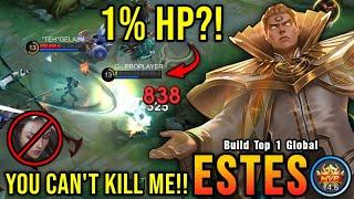 You Can't Kill Me!! Estes Perfect Support 100% Untouchable!! - Build Top 1 Global Estes ~ MLBB