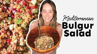 Mediterranean Bulgur Salad (With Pomegranate and Feta!)