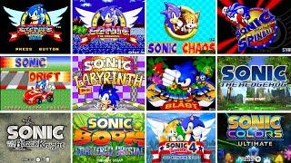 Evolution Of SONIC Intro Screen (1991-2021)