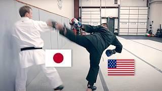 American vs. Japanese KARATE (Real Sparring)