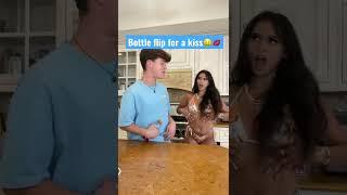 LAND THE BOTTLE FLIP, WIN A KISS - #shorts