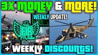 GTA 5 ONLINE WEEKLY UPDATE! 3X MONEY & MORE!