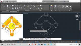 AutoCAD 2D practice Drawing  Exercise 8