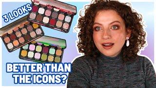 NEW MAKEUP REVOLUTION FOREVER FLAWLESS PALETTES / CHERRY REBEL, TEMPTATION + ASTRO NOVA TESTED!