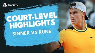 Court-Level Highlights: Jannik Sinner vs Holger Rune!  | Monte-Carlo 2024