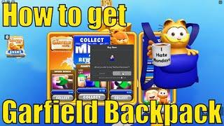 How to get Garfield Backpack in Easy Obby | Garfield Metaverse Event