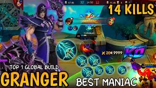 GRANGER MANIAC ALMOST SAVAGE 14-KILLS|GRANGER BEST BUILD 2024 |GRANGER GAMEPLAYS|MLBB#mobilelegends