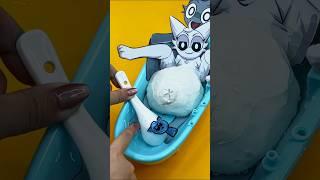 Incredibox Sprunki ️ Wenda is pregnant in the bathtub with Gray #sprunki #wenda