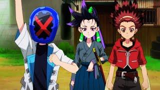 Kamen X Introduces His Master Ginro (HD) - Beyblade X